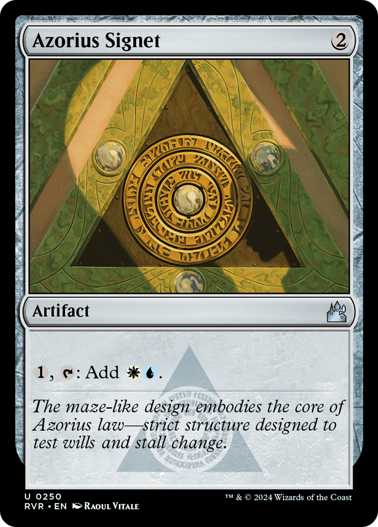Azorius Signet (RVR-250) [Ravnica Remastered] Foil MTG Single Wizards of the Coast