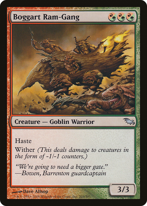 Boggart Ram-Gang (SHM-203) [Shadowmoor] MTG Single Wizards of the Coast