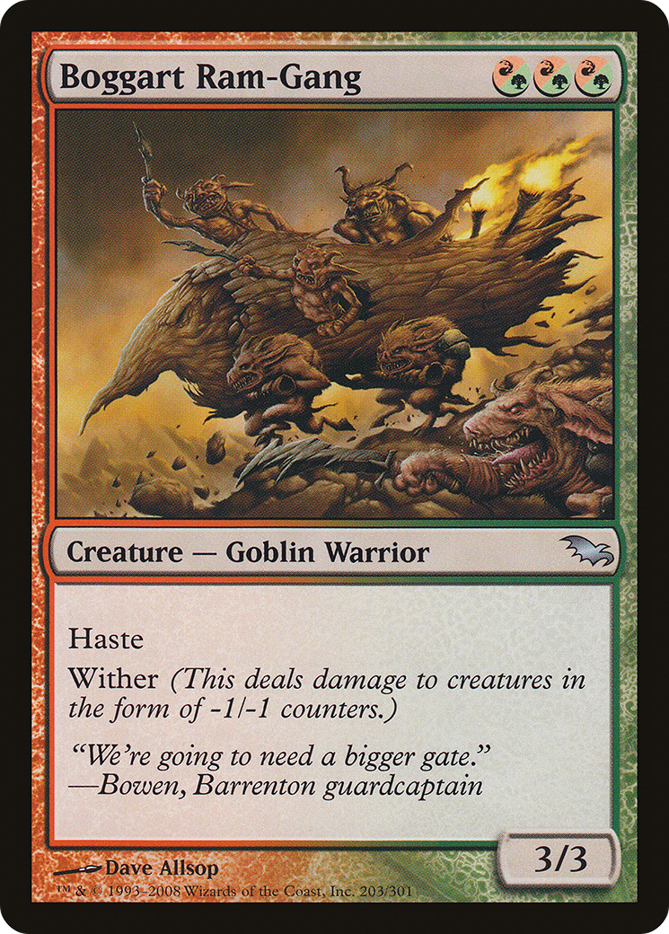 Boggart Ram-Gang (SHM-203) [Shadowmoor] Foil MTG Single Wizards of the Coast