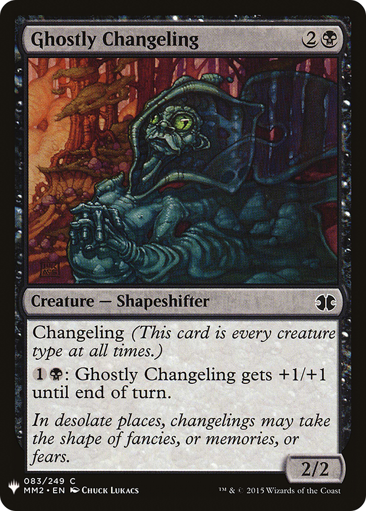 Ghostly Changeling (LIST-MM2-83) [Mystery Booster] The List MTG Single Wizards of the Coast