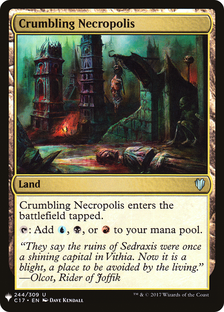 Crumbling Necropolis (LIST-C17-244) [Mystery Booster] The List MTG Single Wizards of the Coast