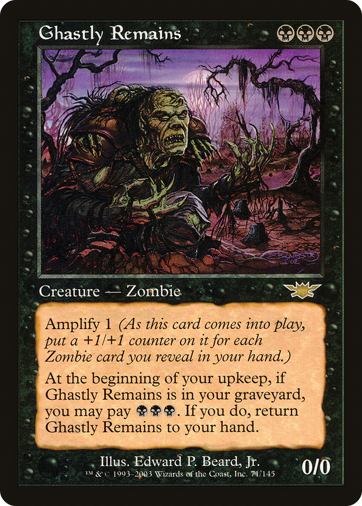 Ghastly Remains (LGN-071) [Legions] MTG Single Wizards of the Coast