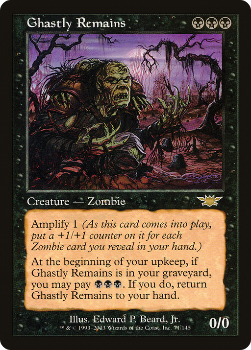 Ghastly Remains (LGN-071) [Legions] MTG Single Wizards of the Coast