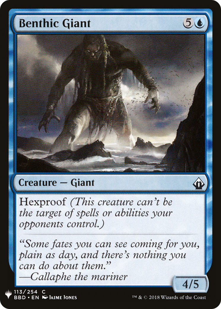 Benthic Giant (LIST-BBD-113) [Mystery Booster] The List MTG Single Wizards of the Coast