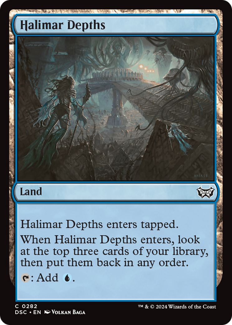Halimar Depths (DSC-282) [Duskmourn: House of Horror Commander] MTG Single Wizards of the Coast