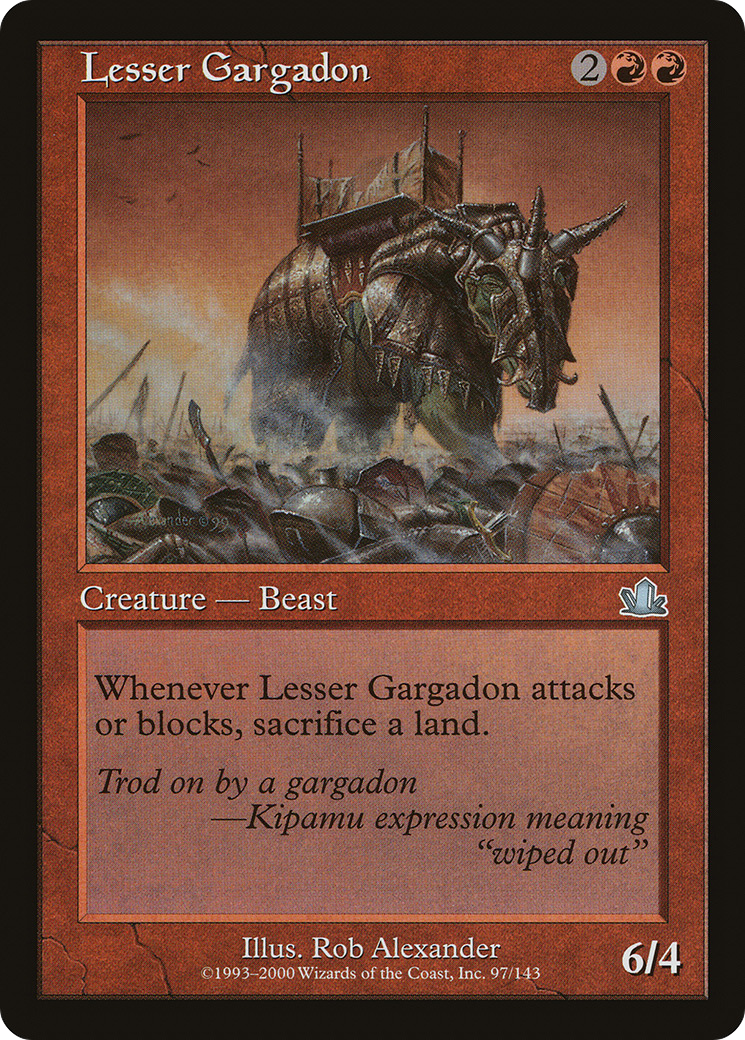 Lesser Gargadon (PCY-097) [Prophecy] MTG Single Wizards of the Coast