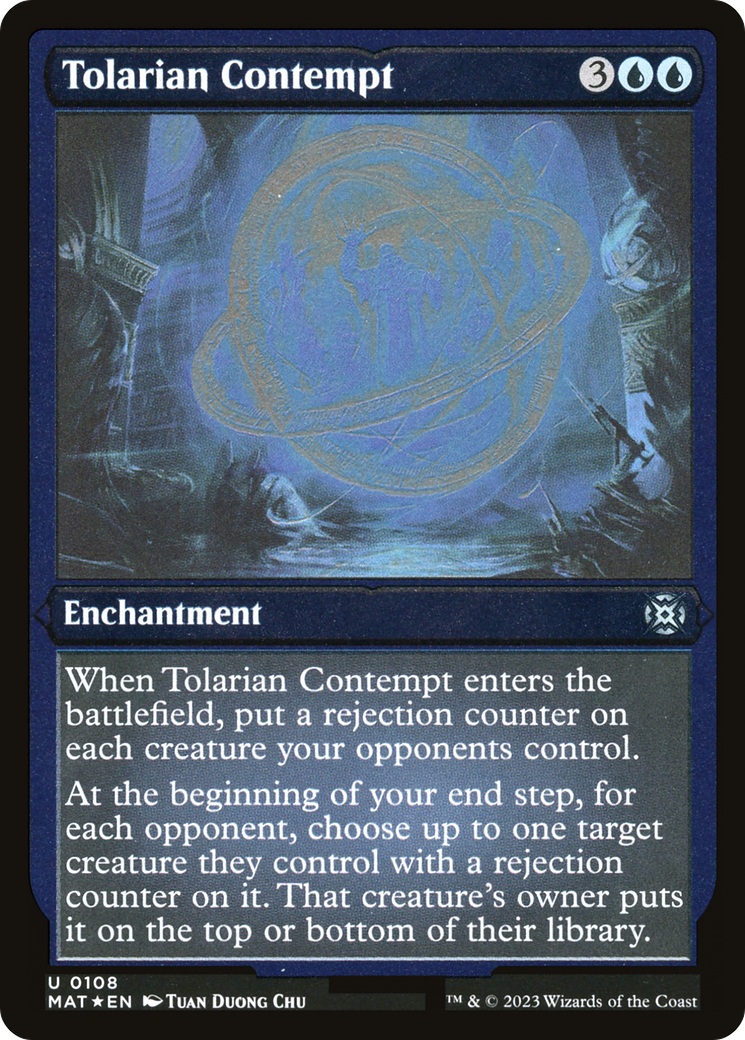 Tolarian Contempt (MAT-108) [March of the Machine: The Aftermath] Etched Foil MTG Single Wizards of the Coast