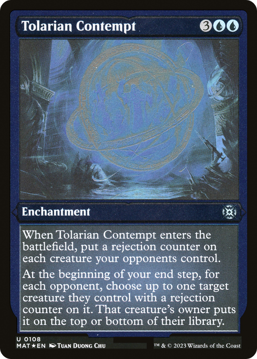 Tolarian Contempt (MAT-108) [March of the Machine: The Aftermath] Etched Foil MTG Single Wizards of the Coast