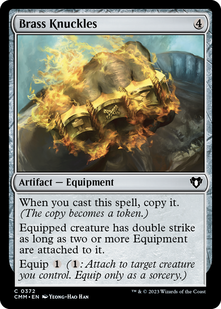 Brass Knuckles (CMM-372) [Commander Masters] MTG Single Wizards of the Coast