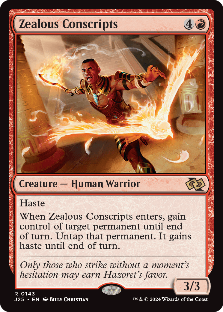 Zealous Conscripts (J25-143) [Foundations Jumpstart] MTG Single Wizards of the Coast