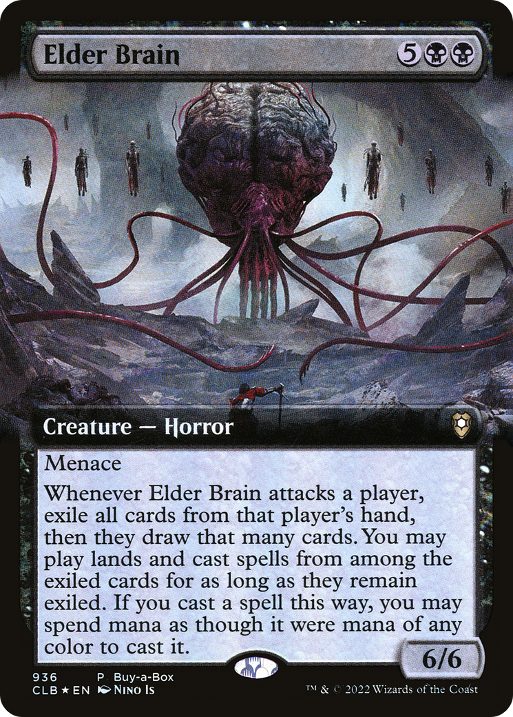 Elder Brain (BABP-936) [Commander Legends: Battle for Baldur's Gate] (Extended Art) Foil MTG Single Wizards of the Coast