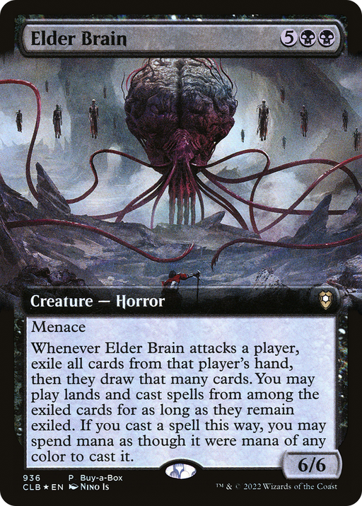 Elder Brain (BABP-936) [Commander Legends: Battle for Baldur's Gate] (Extended Art) Foil MTG Single Wizards of the Coast