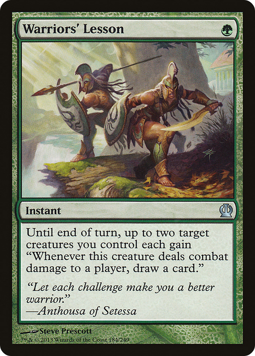 Warriors' Lesson (THS-184) [Theros] MTG Single Wizards of the Coast