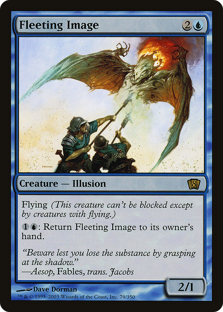 Fleeting Image (8ED-079) [8th Edition] MTG Single Wizards of the Coast