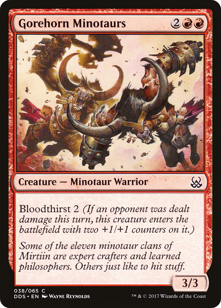Gorehorn Minotaurs (DDS-038) [Misc] Duel Decks: Mind vs. Might MTG Single Wizards of the Coast