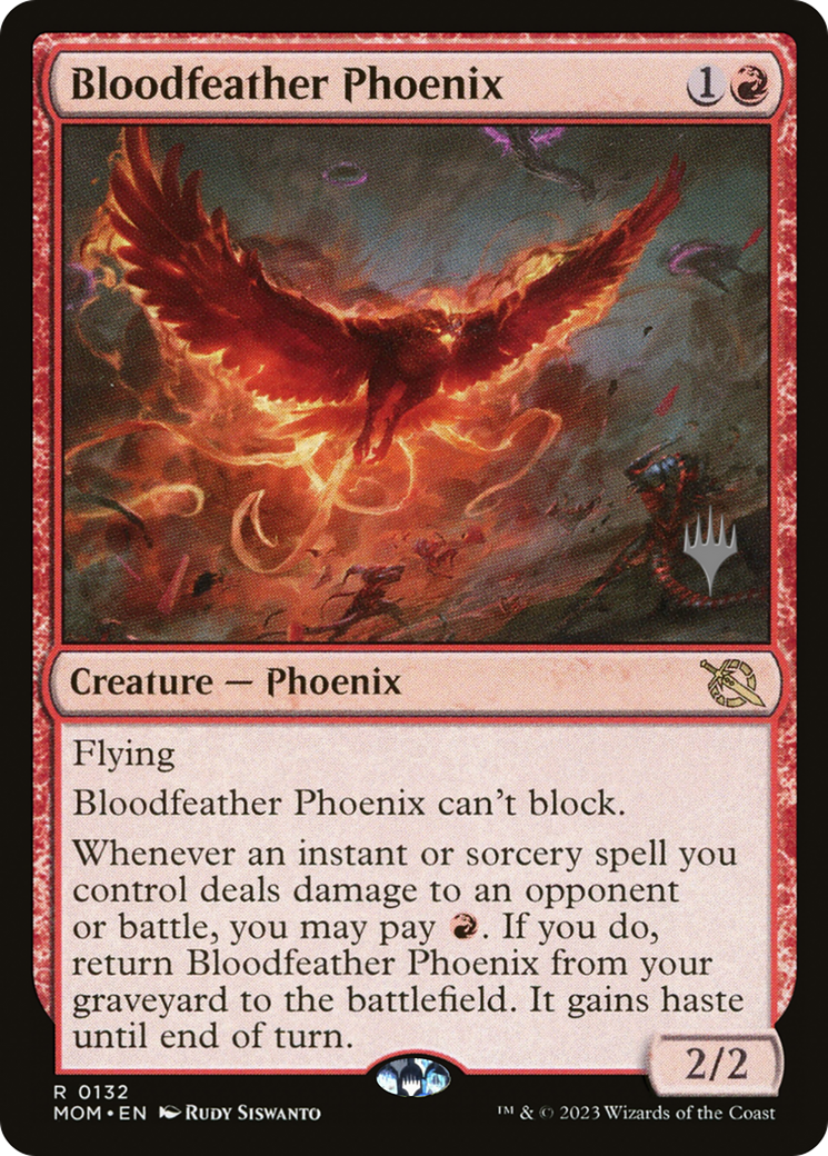 Bloodfeather Phoenix (PPMOM-132) [March of the Machine Promos] MTG Single Wizards of the Coast