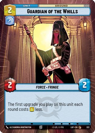 Guardian of the Whills (Hyperspace) (322) [Legends of the Force] Star Wars: Unlimited Single Disney
