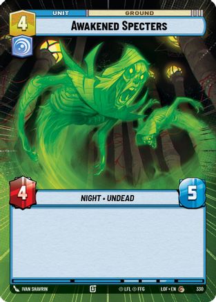 Awakened Specters (Hyperspace) (330) [Legends of the Force] Star Wars: Unlimited Single Disney