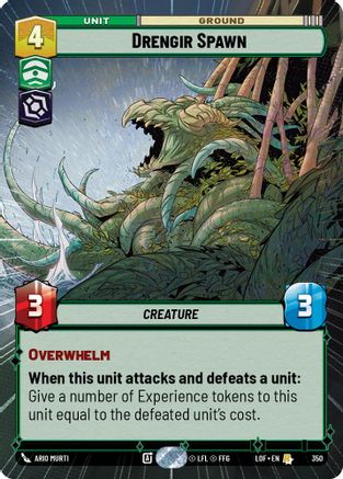 Drengir Spawn (Hyperspace) (350) [Legends of the Force] Star Wars: Unlimited Single Disney