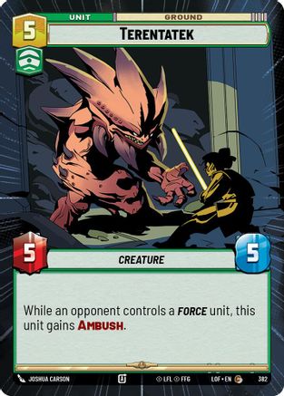 Terentatek (Hyperspace) (382) [Legends of the Force] Star Wars: Unlimited Single Disney