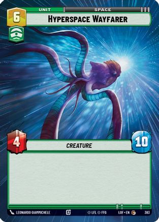 Hyperspace Wayfarer (Hyperspace) (383) [Legends of the Force] Star Wars: Unlimited Single Disney