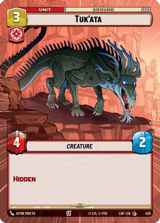 Tuk'ata (Hyperspace) (425) [Legends of the Force] Star Wars: Unlimited Single Disney