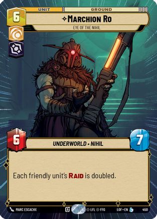 Marchion Ro - Eye of the Nihil (Hyperspace) (450) [Legends of the Force] Star Wars: Unlimited Single Disney