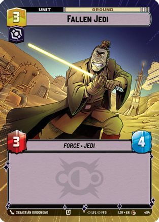 Fallen Jedi (Hyperspace) (494) [Legends of the Force] Star Wars: Unlimited Single Disney