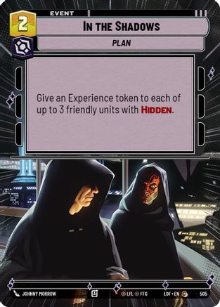 In the Shadows (Hyperspace) (505) [Legends of the Force] Star Wars: Unlimited Single Disney