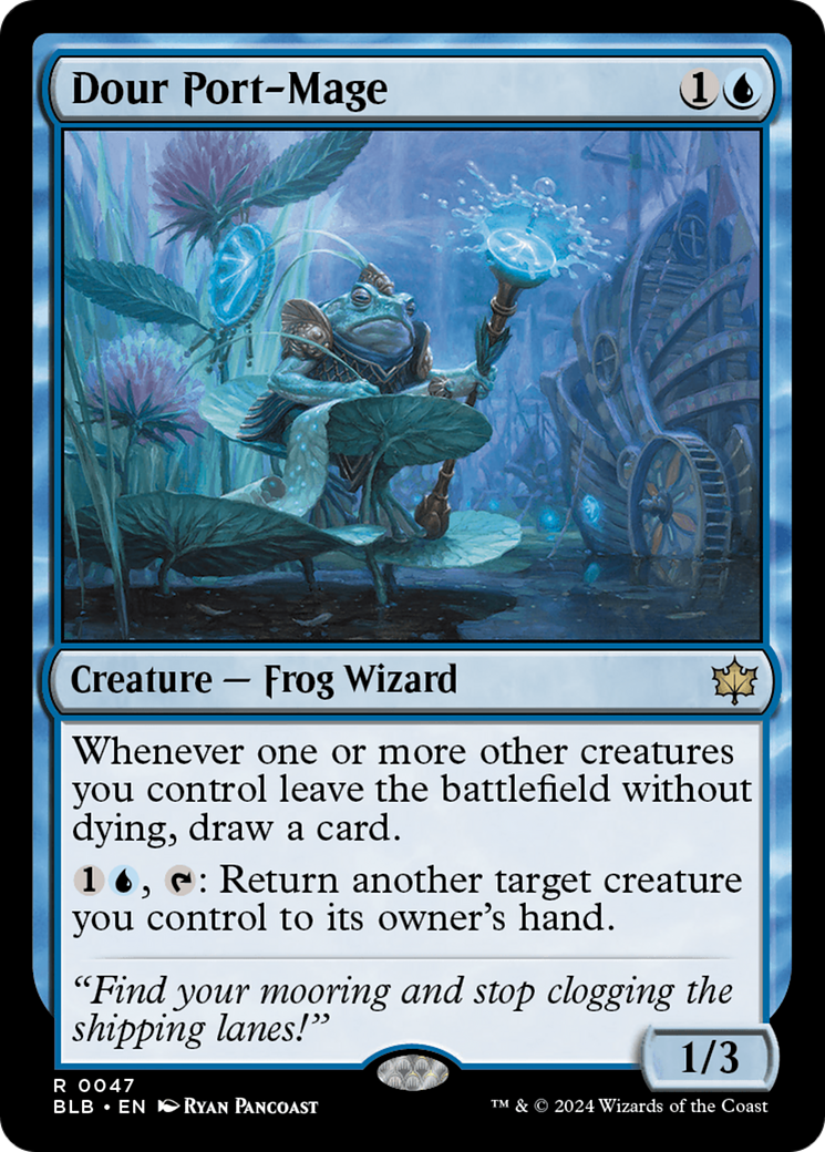 Dour Port-Mage (BLB-047) [Bloomburrow] MTG Single Wizards of the Coast