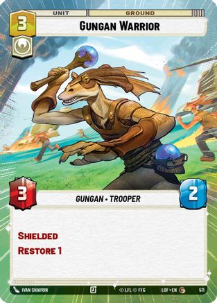 Gungan Warrior (Hyperspace) (511) [Legends of the Force] Star Wars: Unlimited Single Disney