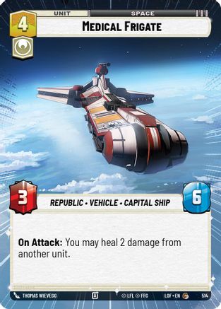 Medical Frigate (Hyperspace) (514) [Legends of the Force] Star Wars: Unlimited Single Disney