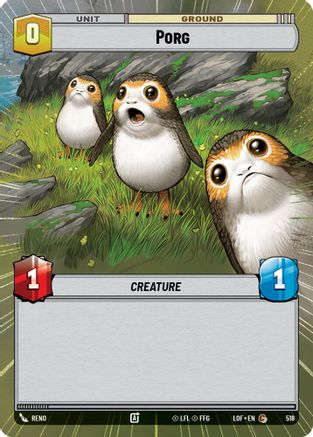 Porg (Hyperspace) (518) [Legends of the Force] Star Wars: Unlimited Single Disney