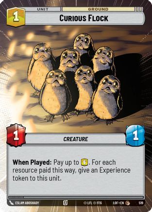 Curious Flock (Hyperspace) (519) [Legends of the Force] Star Wars: Unlimited Single Disney