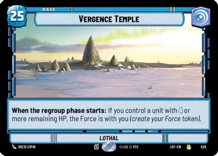 Vergence Temple (Foil) (529) [Legends of the Force] Foil Star Wars: Unlimited Single Disney