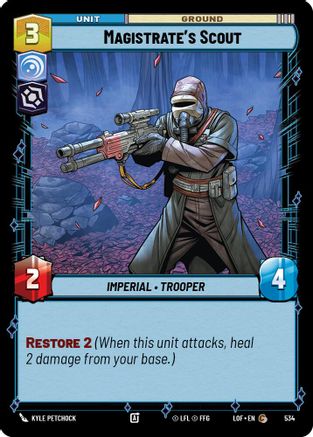 Magistrate's Scout (Foil) (534) [Legends of the Force] Foil Star Wars: Unlimited Single Disney