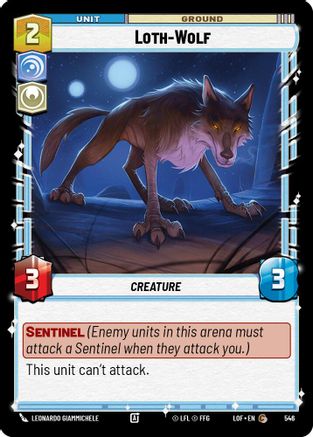 Loth-Wolf (Foil) (546) [Legends of the Force] Foil Star Wars: Unlimited Single Disney