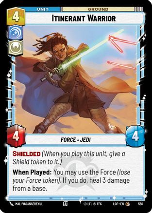 Itinerant Warrior (Foil) (550) [Legends of the Force] Foil Star Wars: Unlimited Single Disney