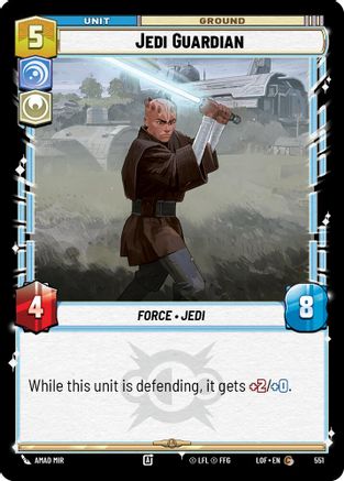Jedi Guardian (Foil) (551) [Legends of the Force] Foil Star Wars: Unlimited Single Disney