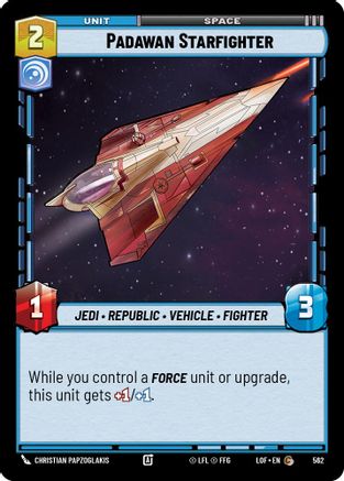 Padawan Starfighter (Foil) (562) [Legends of the Force] Foil Star Wars: Unlimited Single Disney