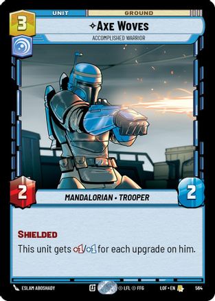 Axe Woves - Accomplished Warrior (Foil) (564) [Legends of the Force] Foil Star Wars: Unlimited Single Disney