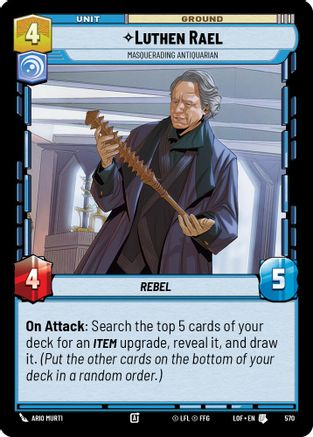 Luthen Rael - Masquerading Antiquarian (Foil) (570) [Legends of the Force] Foil Star Wars: Unlimited Single Disney
