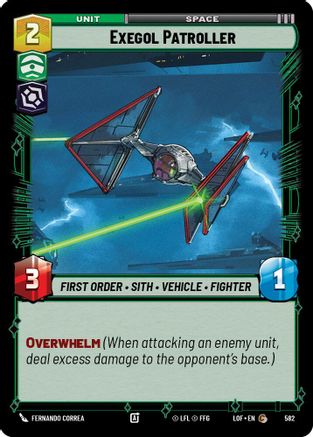 Exegol Patroller (Foil) (582) [Legends of the Force] Foil Star Wars: Unlimited Single Disney