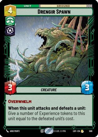 Drengir Spawn (Foil) (588) [Legends of the Force] Foil Star Wars: Unlimited Single Disney