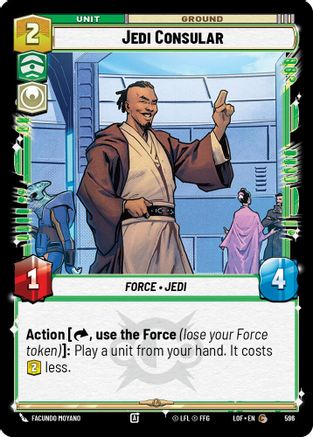 Jedi Consular (Foil) (596) [Legends of the Force] Foil Star Wars: Unlimited Single Disney