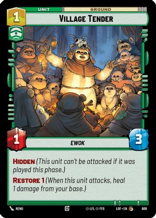 Village Tender (Foil) (609) [Legends of the Force] Foil Star Wars: Unlimited Single Disney