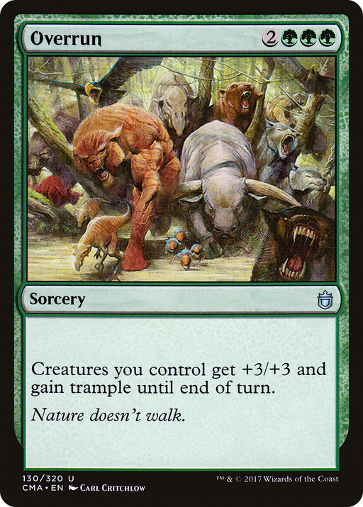 Overrun (CMA-130) [Commander Anthology] MTG Single Wizards of the Coast