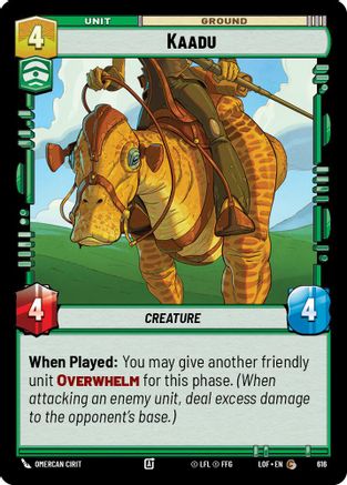 Kaadu (Foil) (616) [Legends of the Force] Foil Star Wars: Unlimited Single Disney