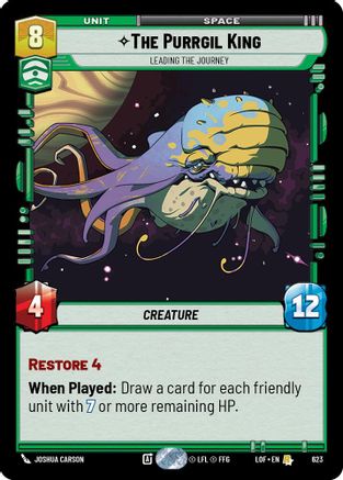 The Purrgil King - Leading The Journey (Foil) (623) [Legends of the Force] Foil Star Wars: Unlimited Single Disney