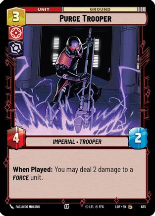 Purge Trooper (Foil) (635) [Legends of the Force] Foil Star Wars: Unlimited Single Disney